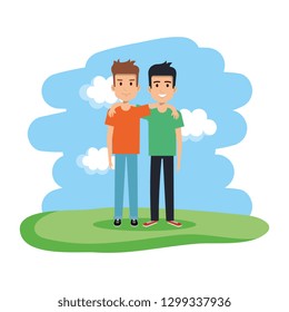 couple of men in the field