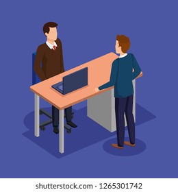couple of men in the office avatars characters