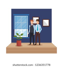 couple of men in the workplace