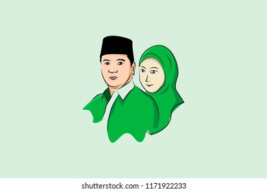 couple of moslem figure
