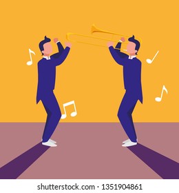 couple of musicians characters