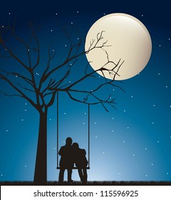 Swinging On Moon Images Stock Photos Vectors Shutterstock