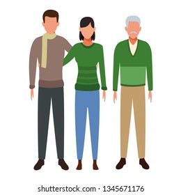 couple and old man avatar