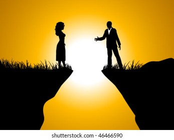 couple on field
