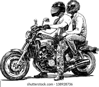 Couple motorcycle