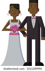 A couple on their wedding day!