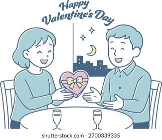 Couple on a Valentine's date