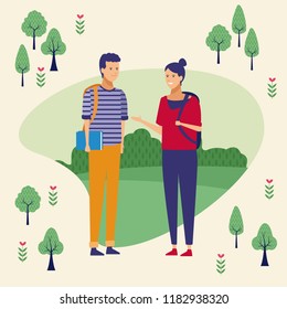 Couple at park
