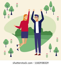 Couple at park