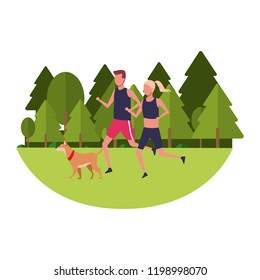 Couple at park