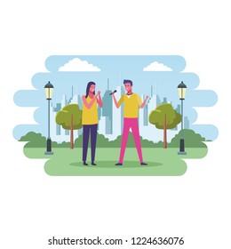 Couple at park