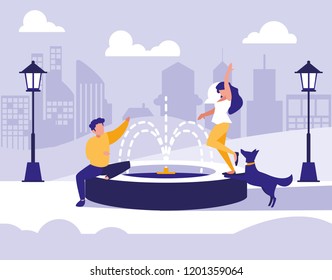 couple in park avatar character