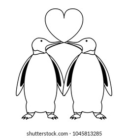 couple of penguins icon