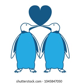 couple of penguins icon