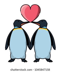 couple of penguins icon