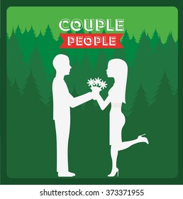 couple people design, vector illustration eps10 graphic 