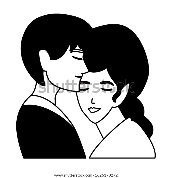 Couple People Love Man Woman Embracing Stock Vector Royalty Free 1626170272 Shutterstock 