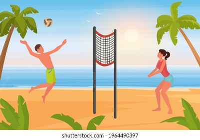 809 Beach volleyball couple Images, Stock Photos & Vectors | Shutterstock