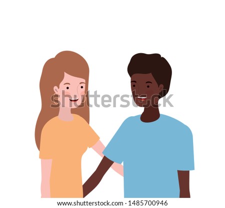 couple of people smiling and hugging each other