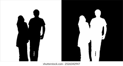 couple photo black and white weeding vector