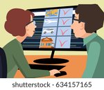 couple planning a trip on the internet
