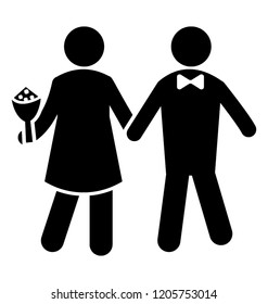 Couple posing by holding hands of each other 