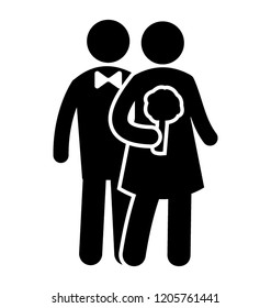 Couple posing by holding hands of each other symbolizing wedding photoshoot 
