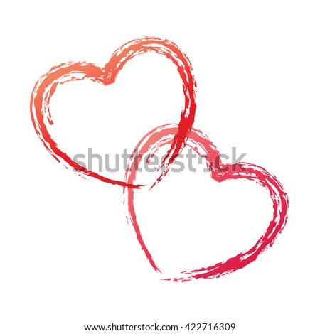 Similar – Image, Stock Photo Two painted hearts on a house wall