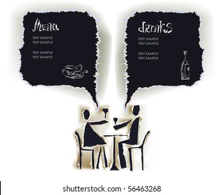 couple in a restaurant