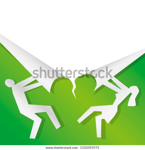 
Couple Ripping Green
Paper, Spring sale Background.
Paper silhouettes of man and woman
tearing green paper. Banner template .Place for your tex or image.
Vector available.