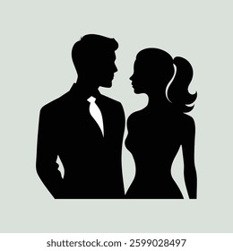 a couple romance art design