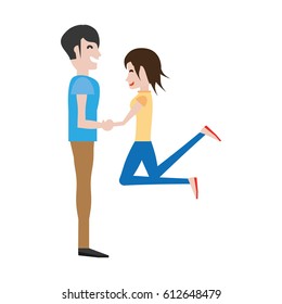 couple romantic cheerful image