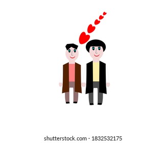 a couple so romantic love.boy love