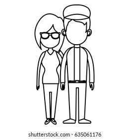 couple, romantic lovely holding hands line