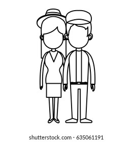 couple, romantic lovely holding hands line