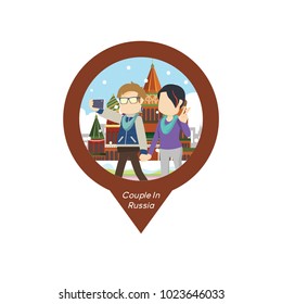 Couple In Russia Pin Map