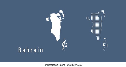 Mapa de puntos par del vector de Bahréin.