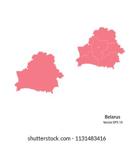 Couple set Map,pink map of belarus, vector illustration eps.10