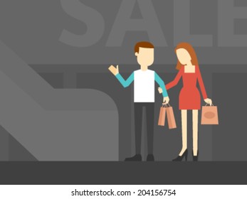 Couple shopping