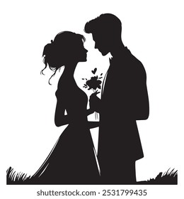 Couple silhouette, couple dance, couple romantic,