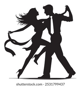 Couple silhouette, couple dance, couple romantic,