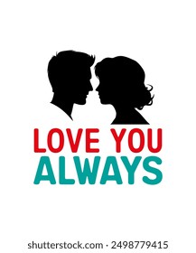 Couple silhouette dsign vector art natural