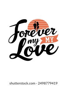 Couple silhouette dsign vector art natural