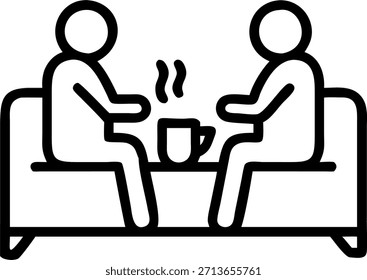 Couple sipping coffee by the window concept as A candid image shows a couple sitting on a comfortable couch by the living room window sipping coffee and engaged in light conversation. Natural light flooding in creates a serene and cozy atmosphere emphasizing intimacy and relaxation at home. in Photo Stock Concept , copy space for advertisement or banner with Photo Realistic as high Quality Detail --ar 7:2