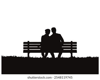 casal sentado no banco no parque