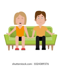 couple sitting on the couch