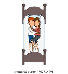 couple sleeping on the bed