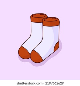 A Couple Sock Doodle Cartoon
