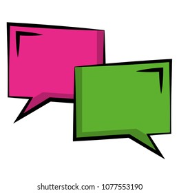 couple speech bubble with squares shaped icon
