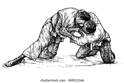 826 Judo sketch Images, Stock Photos & Vectors | Shutterstock